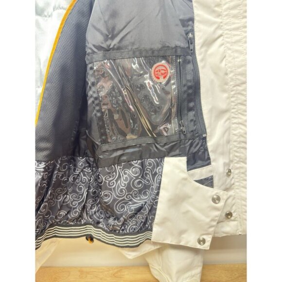 Marker White Hooded Winter Gore-Tex Snowboarding Ski Jacket Womens 14 #45 - Picture 14 of 16